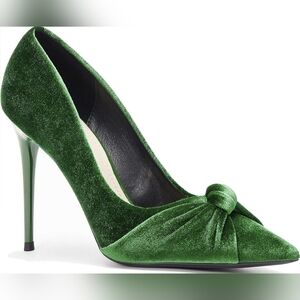 New Stylewe Velvet Heels for Women with Twist Bow Knot, Stiletto, T9MIS